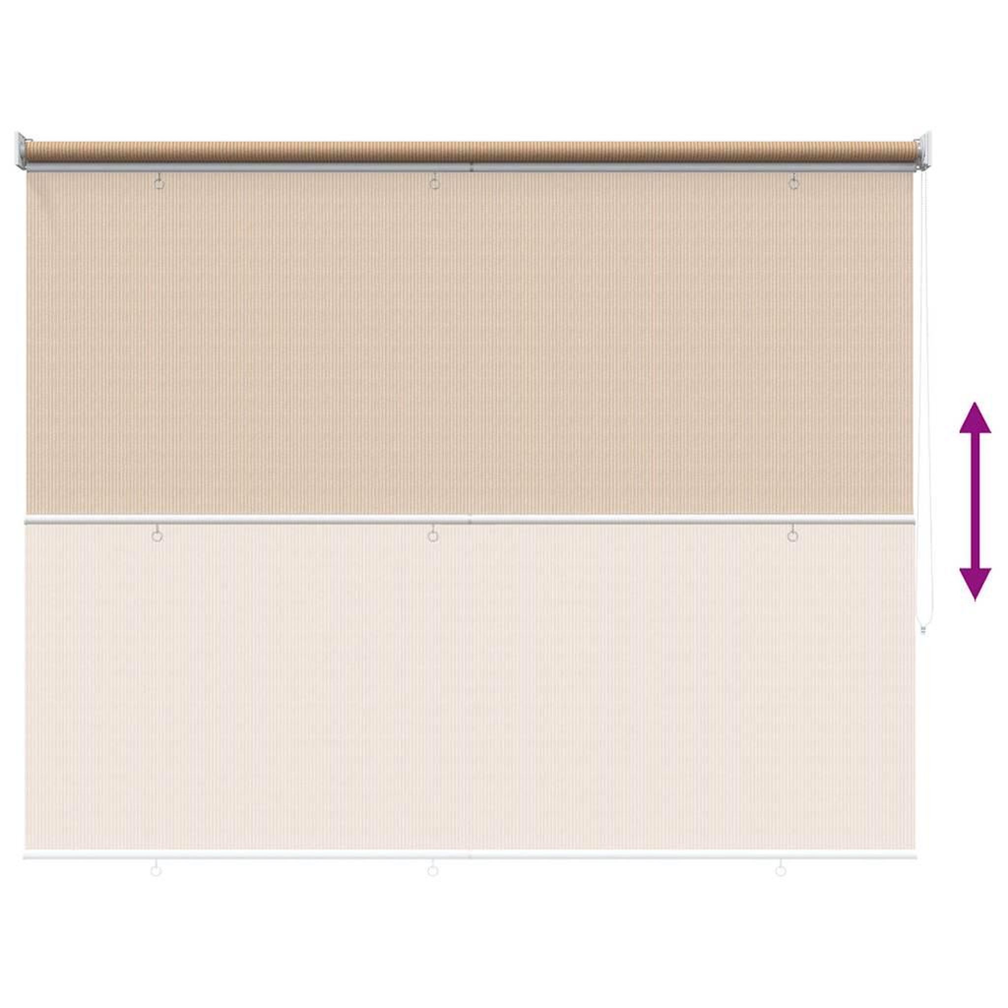 Voir la diapositive 4 : VIDAXL Store roulant d'exterieur 125 (l) x 140 (h) cm beige