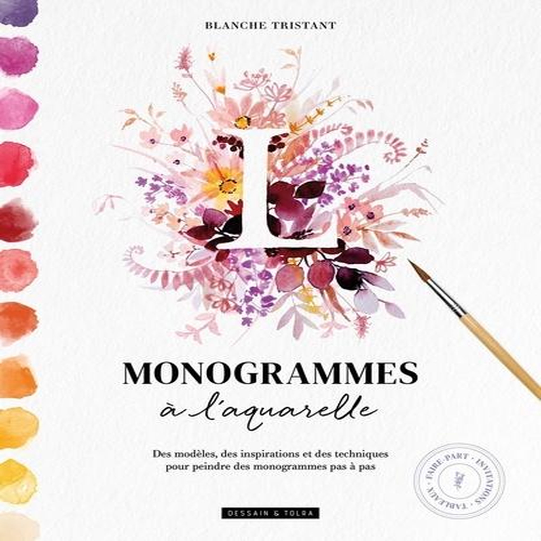 MONOGRAMMES A L'AQUARELLE, Tristant Blanche