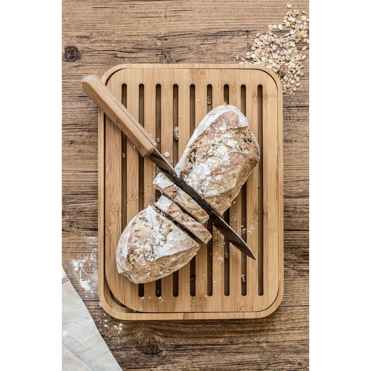 PEBBLY Planche à pain couleur naturelle 36x26 cm