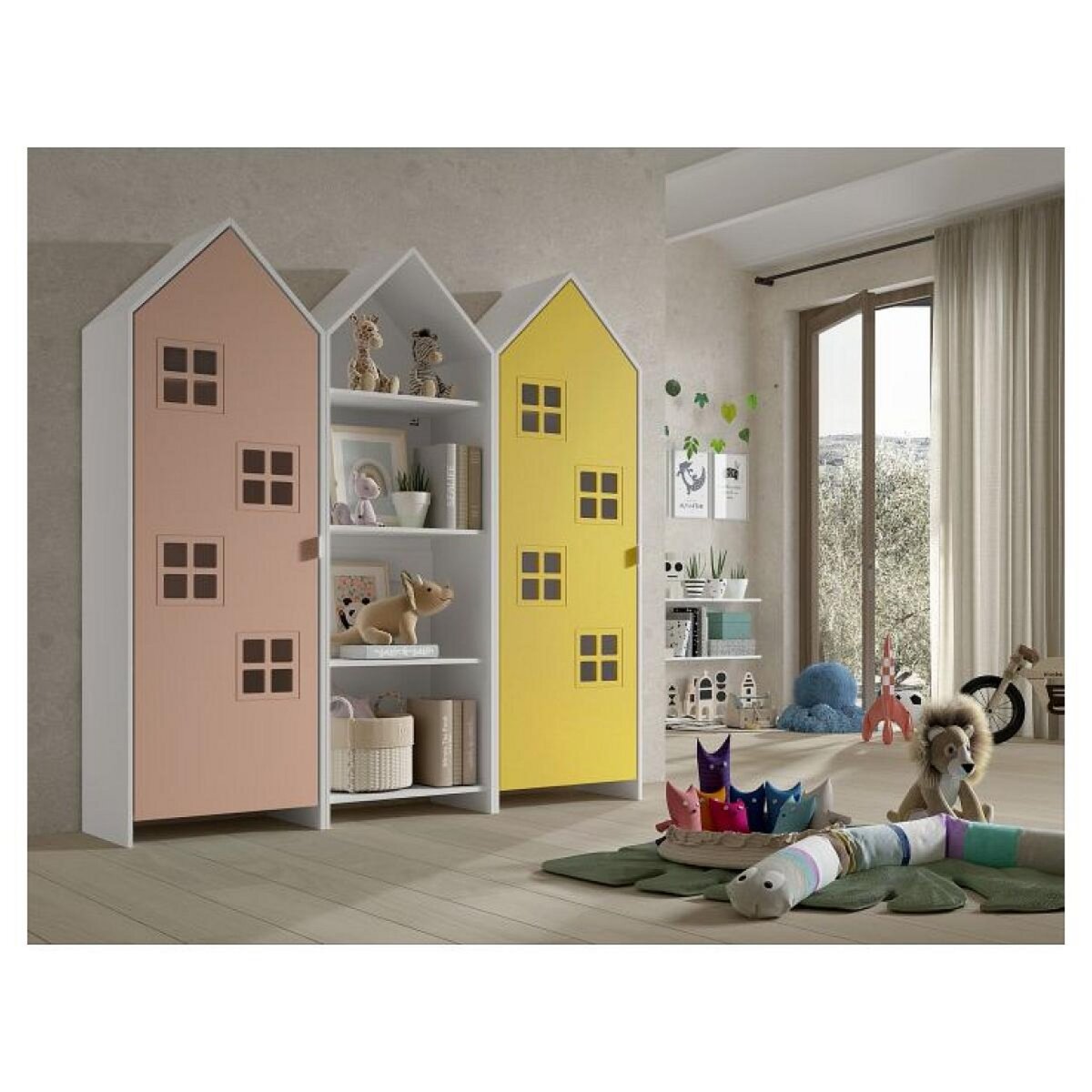 Vipack Combinaison D'armoires 3 Pièces Casami Bruges rose jaune
