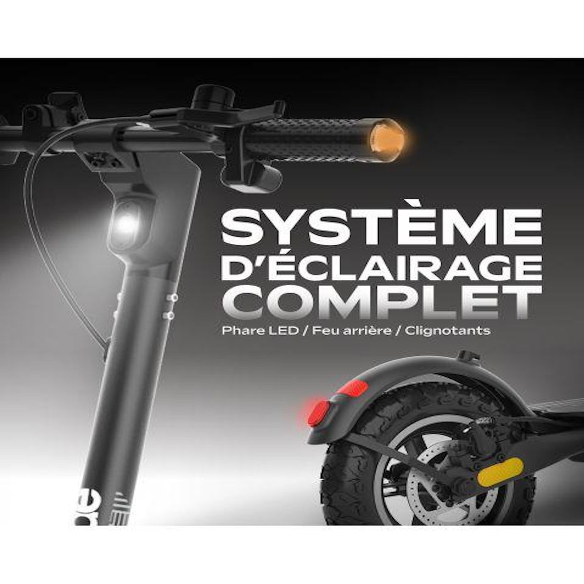 URBANGLIDE Trottinette Électrique UrbanGlide Ride 100 EVO – 25 km/h, 10 pouces, Autonomie 25 km, Adulte, Freins à disque