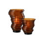 Voir la diapositive 5 : Paris Prix Vase Design en Verre  Tornado  27cm Marron