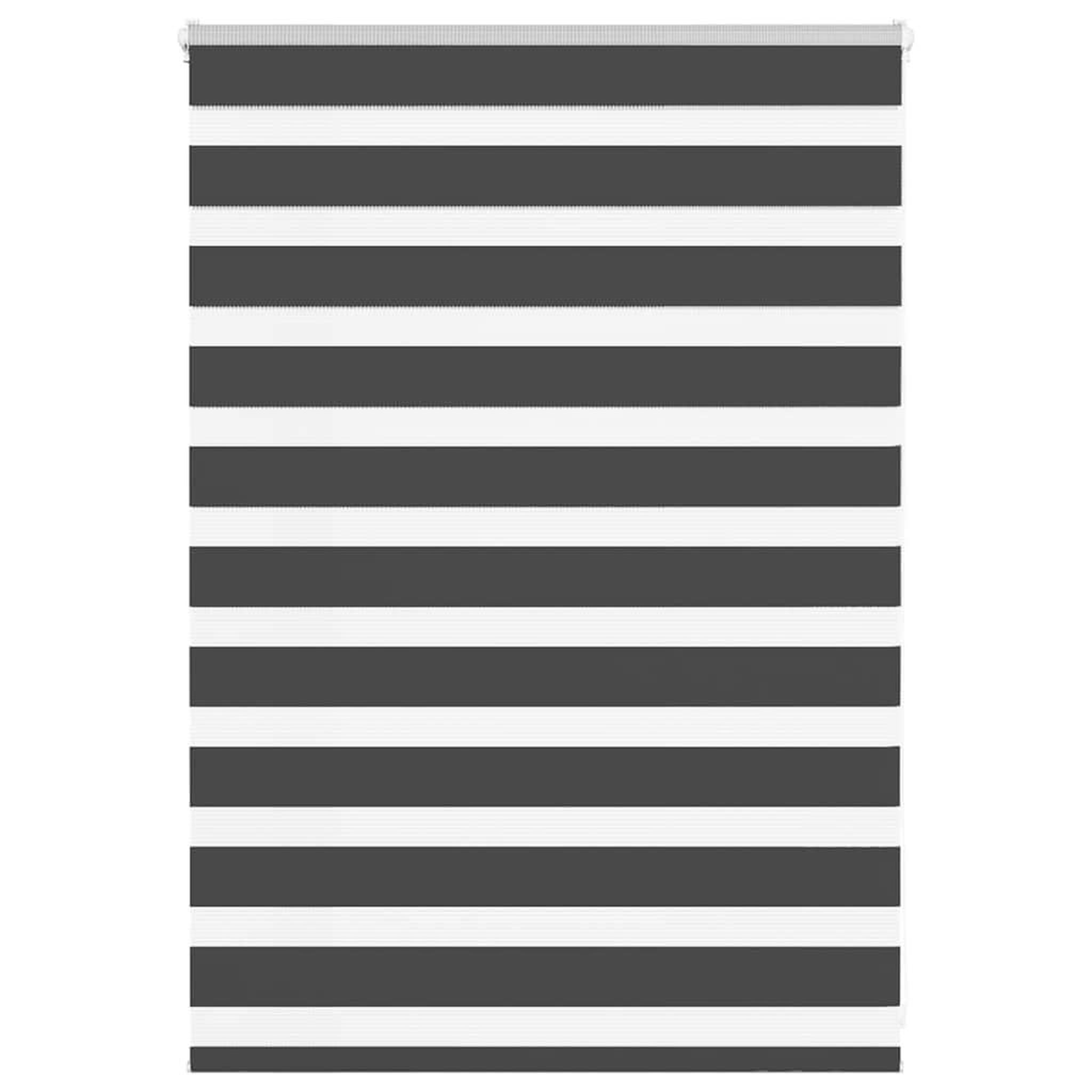VIDAXL Store zebre noir 95x100 cm largeur du tissu 90,9 cm polyester