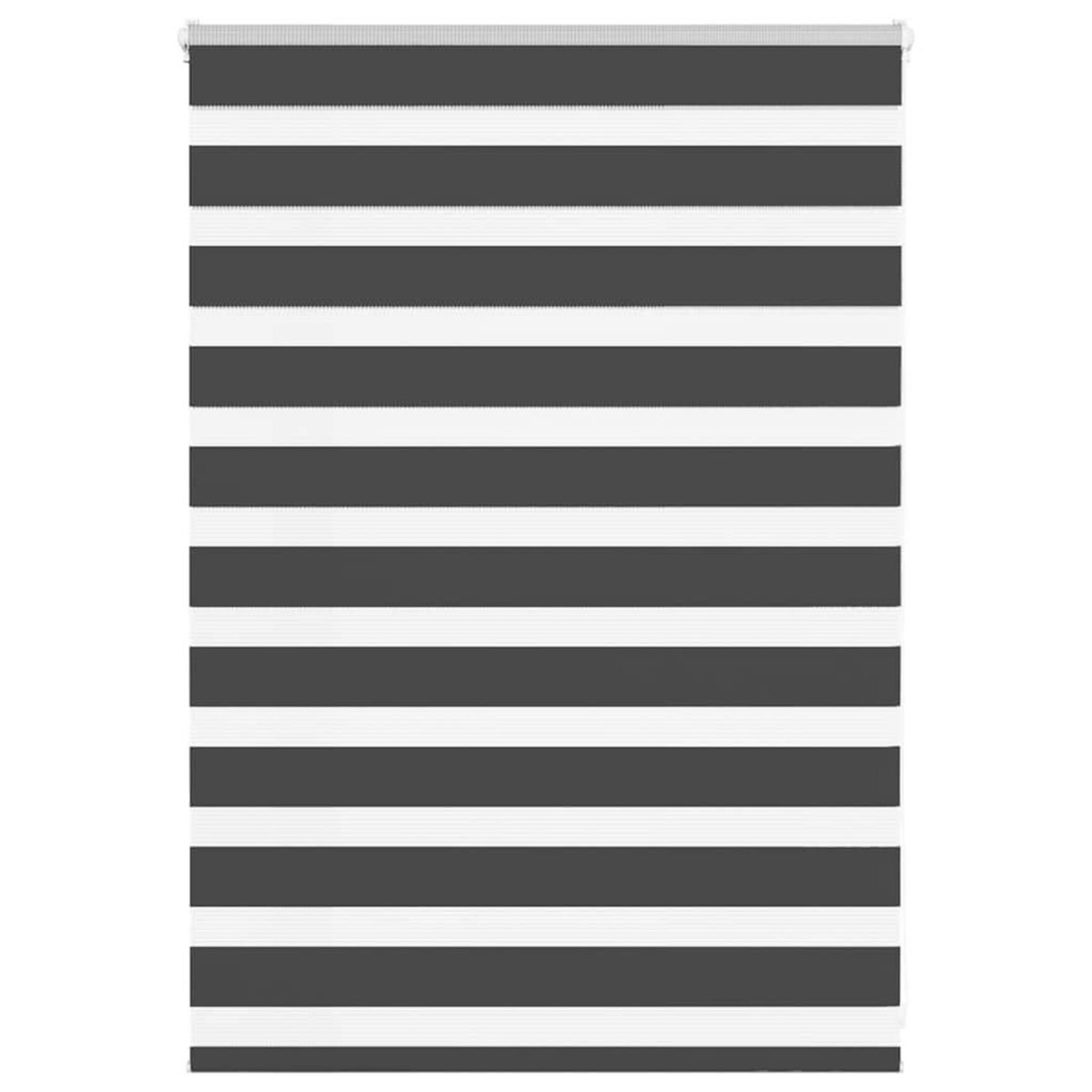 VIDAXL Store zebre noir 95x100 cm largeur du tissu 90,9 cm polyester