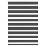 VIDAXL Store zebre noir 95x100 cm largeur du tissu 90,9 cm polyester