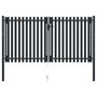 Voir la diapositive 3 : VIDAXL Portail de cloture a double porte Acier 306x220 cm Anthracite