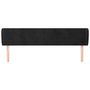 Voir la diapositive 3 : VIDAXL Tete de lit avec oreilles Noir 163x23x78/88 cm Velours