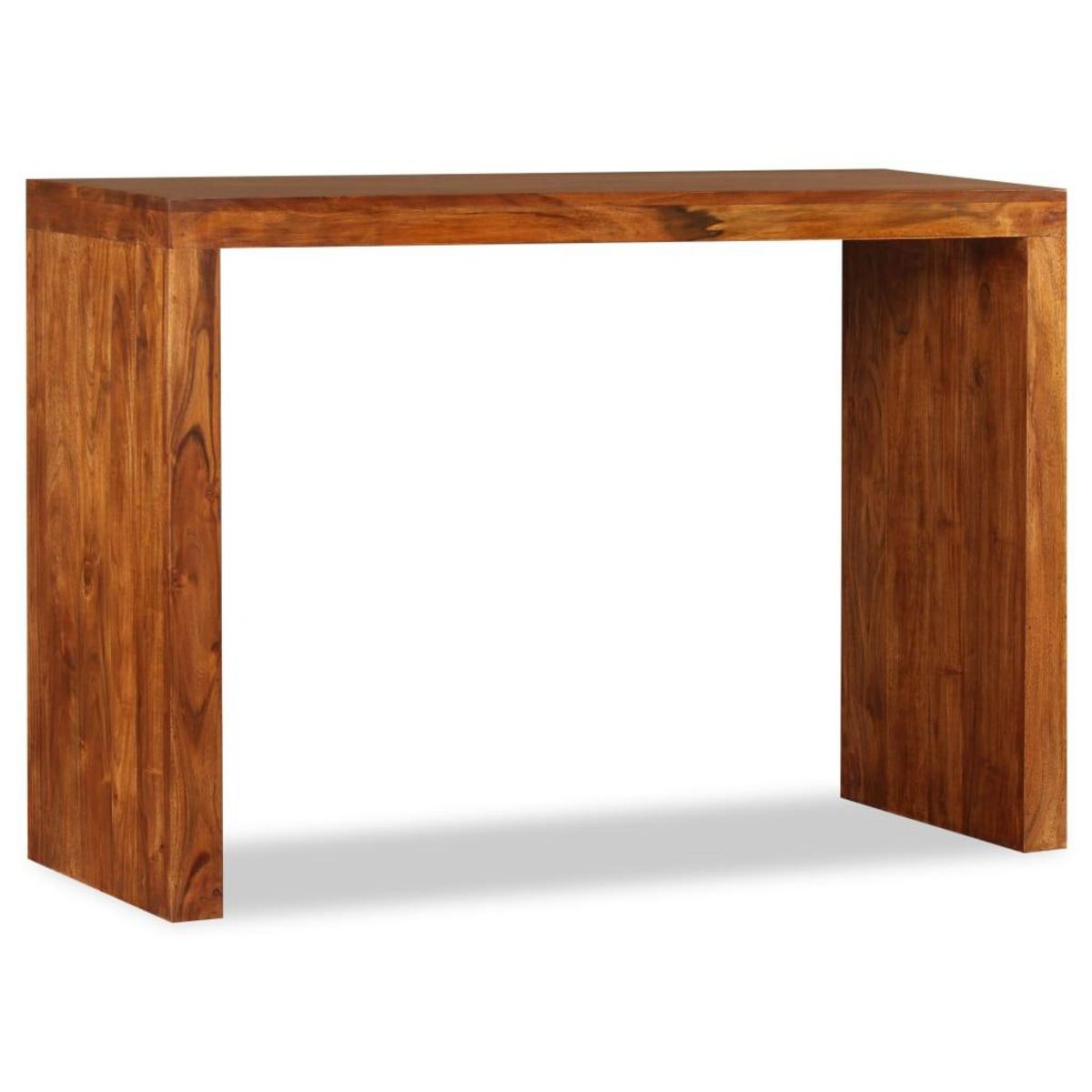 VIDAXL Table console Bois massif avec finition miel 110x40x76 cm