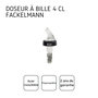Voir la diapositive 5 : Fackelmann Lot de bec verseur doseur à alcool 2 et 4 cl avec bille Fackelmann Bar Concept