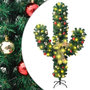 Voir la diapositive 1 : VIDAXL Cactus de Noël avec support et LED Vert 180 cm PVC