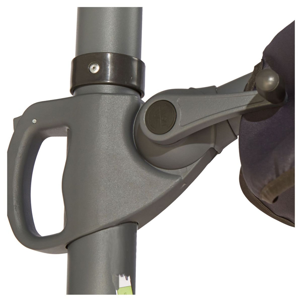 GARDENSTAR Parasol déporté - Aluminium et polyester - D3m - Gris Anthracite