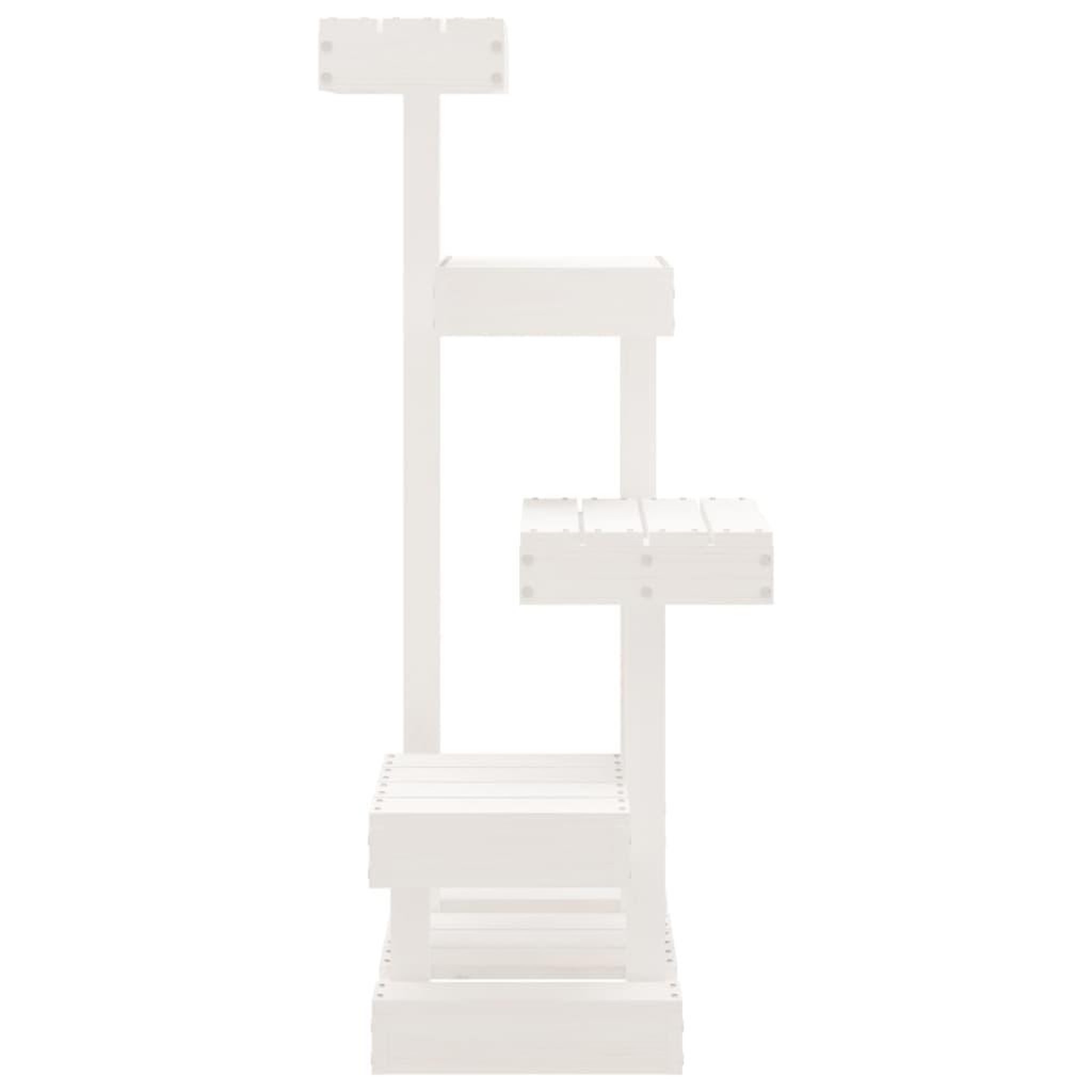 Voir la diapositive 4 : VIDAXL Arbre a chat Blanc 45,5x49x103 cm Bois de pin massif