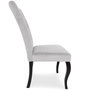 Voir la diapositive 2 : Paris Prix Lot de 2 Chaises Design Velours  Lucky  106cm Gris
