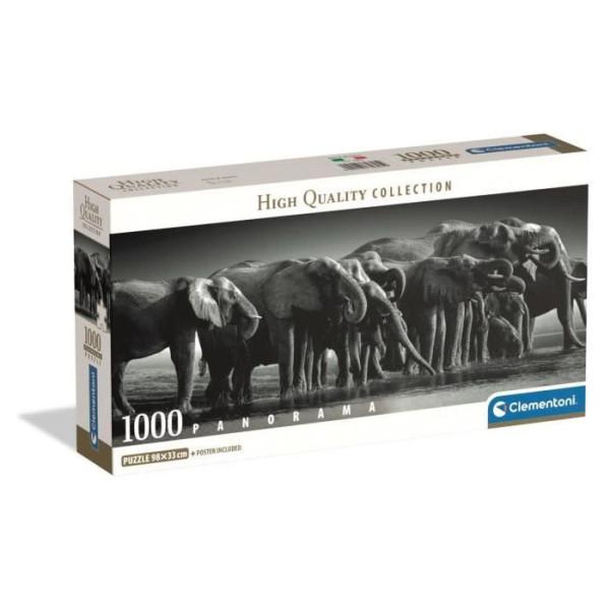 CLEMENTONI Clementoni - compact 1000 pieces panorama - herd of giants