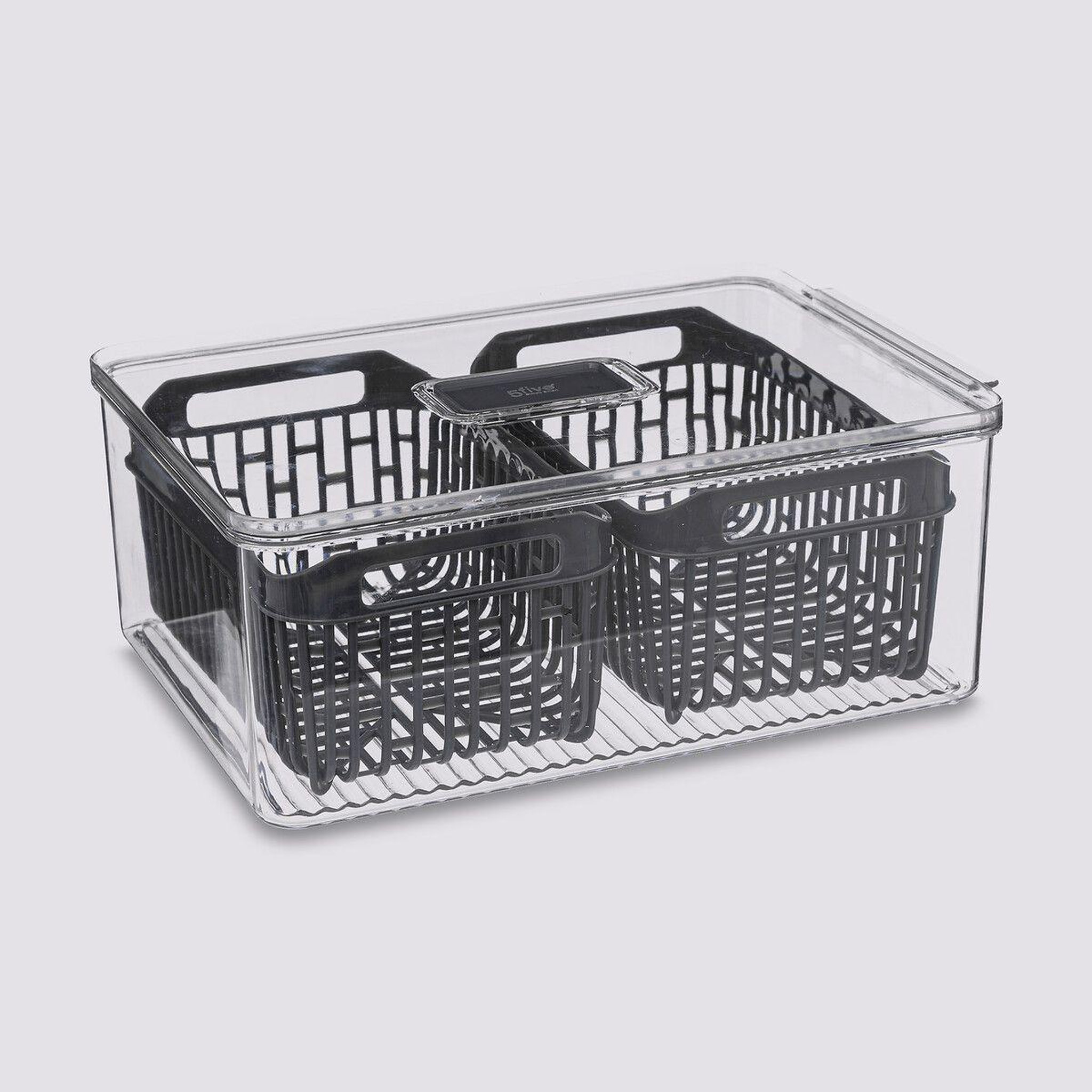 Voir la diapositive 6 : FIVE Boîte de conservation frigo  tidy ii  32cm gris