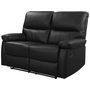 Voir la diapositive 1 : Habitat et Jardin Canapé relax  Lincoln  - 147 x 89 x 103 cm - 2 places - Noir