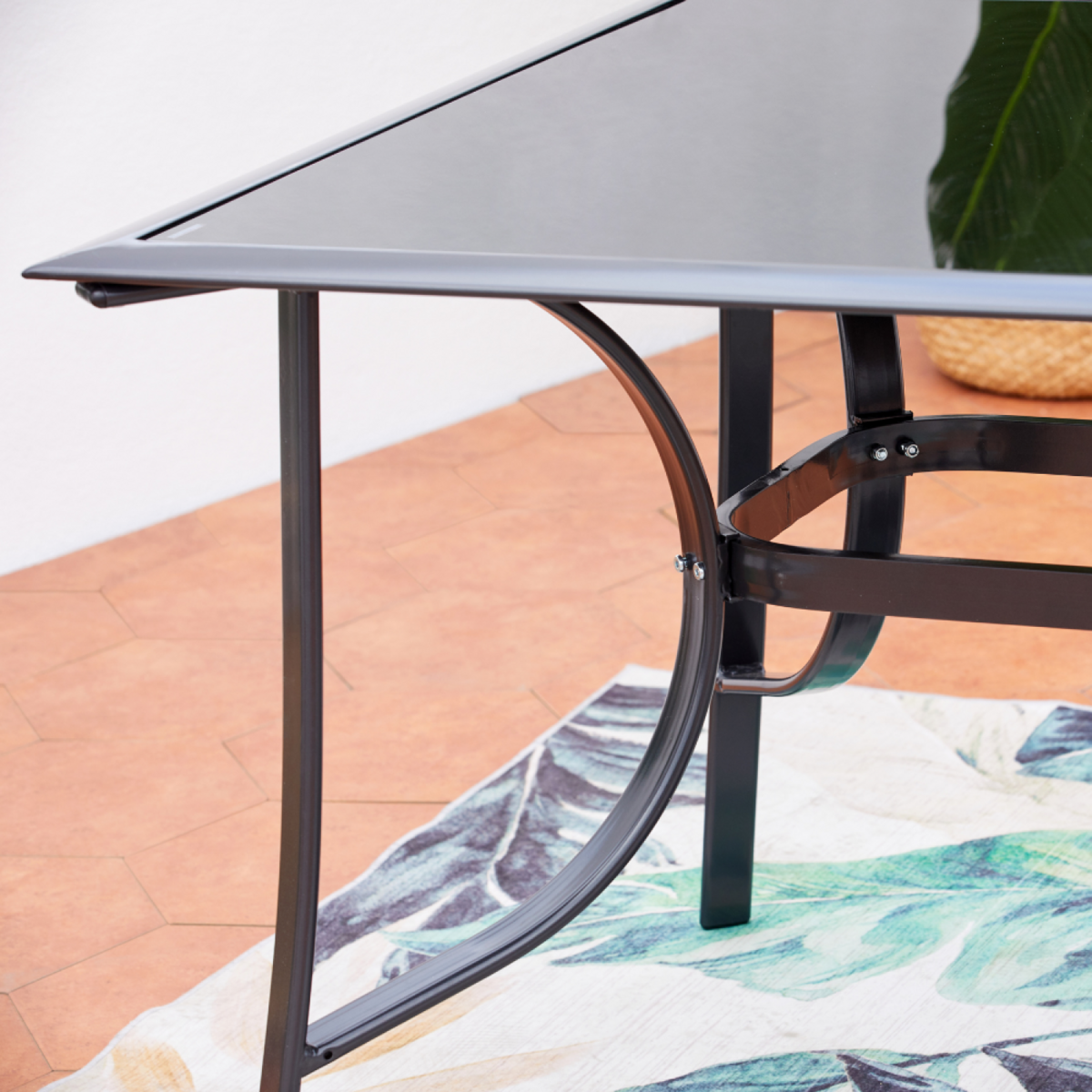 CONCEPT USINE Table de jardin et 8 chaises en aluminium RIMINI