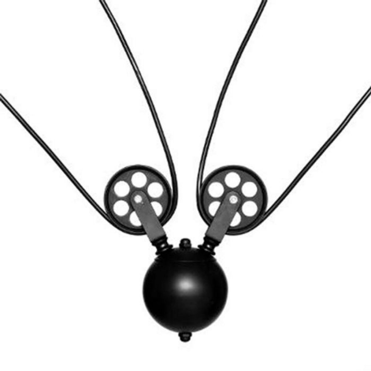 ATMOSPHERA Lampe de Plafonnier 2 Têtes  Ezio  120cm Noir