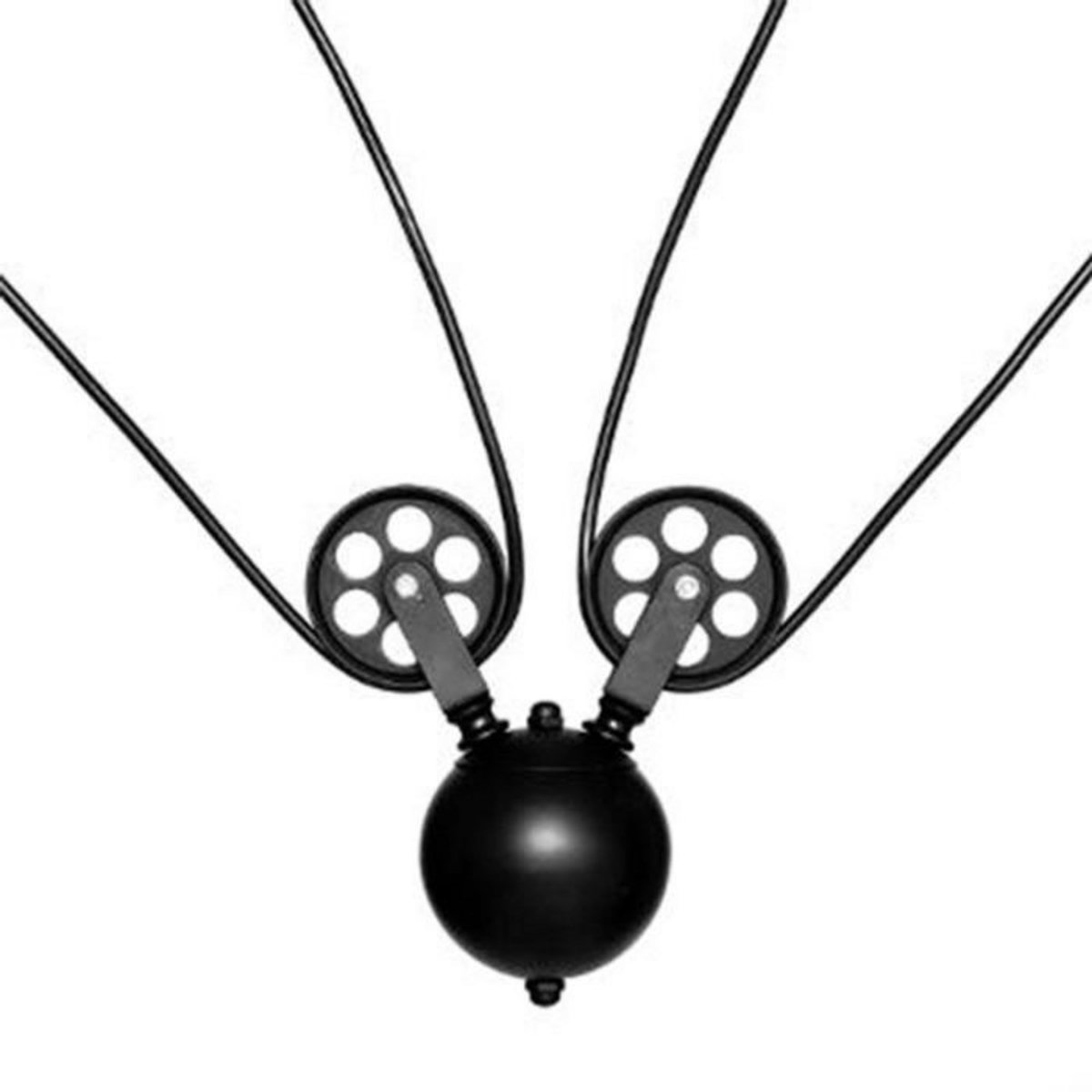 ATMOSPHERA Lampe de Plafonnier 2 Têtes  Ezio  120cm Noir