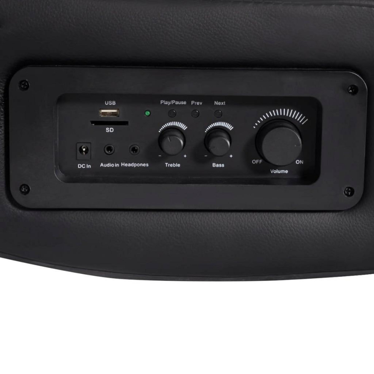 VIDAXL Fauteuil a bascule a enceinte Noir et bleu Similicuir