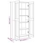 Voir la diapositive 6 : VIDAXL Armoire a livres Chene fume 82,5x30,5x185,5cm Bois d'ingenierie