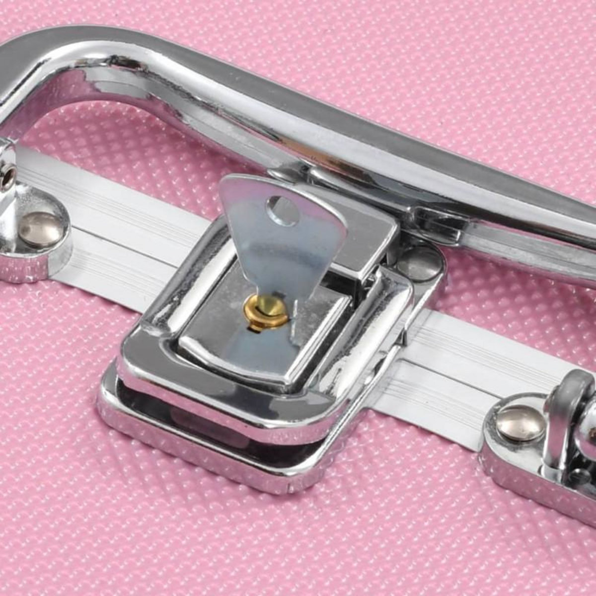 VIDAXL Mallette à maquillage 22x30x21 cm Rose Aluminium