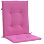 Voir la diapositive 5 : VIDAXL Coussins de chaise a dossier bas lot de 2 rose tissu