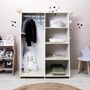 Voir la diapositive 4 : Paris Prix Armoire Scandinave Enfant  Maya  120cm Blanc