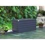 Voir la diapositive 2 : Habitat et Jardin Coffre de jardin métal  Store  - 680 L - 165 x 69 x 60 cm - Gris