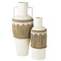 Voir la diapositive 2 : Paris Prix Vase Bouteille Déco  Herbes  75cm Blanc