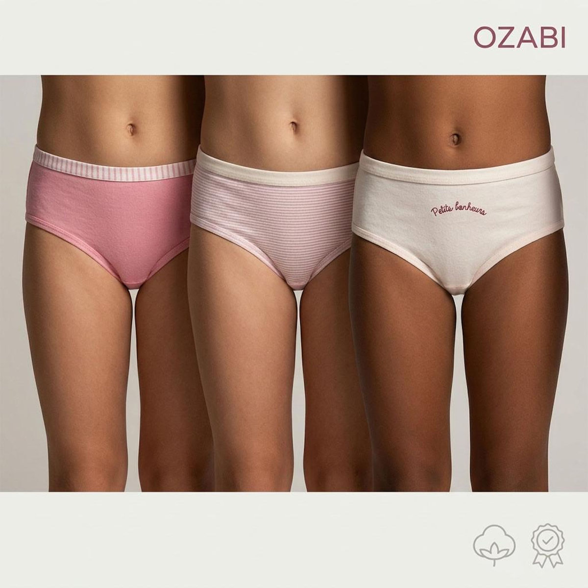 OZABI OZABI Pack Culottes Fille Coton - Lot de 6