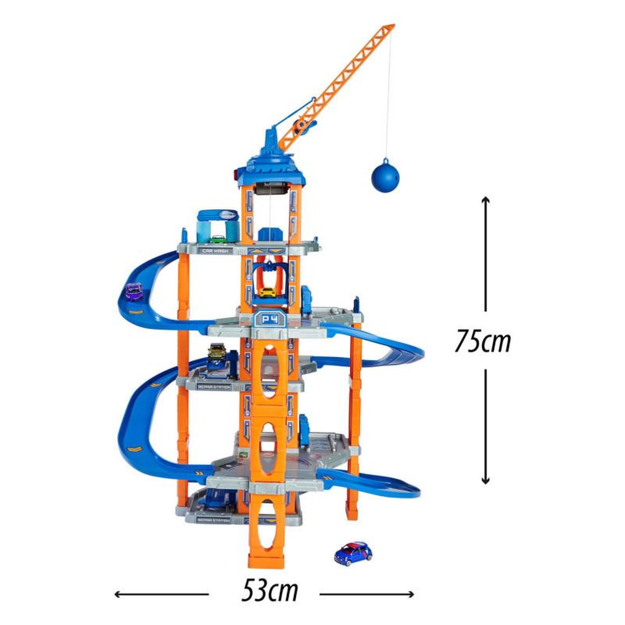 Voir la diapositive 3 : Majorette Majorette Garage with Elevator and 5 Cars 212059987