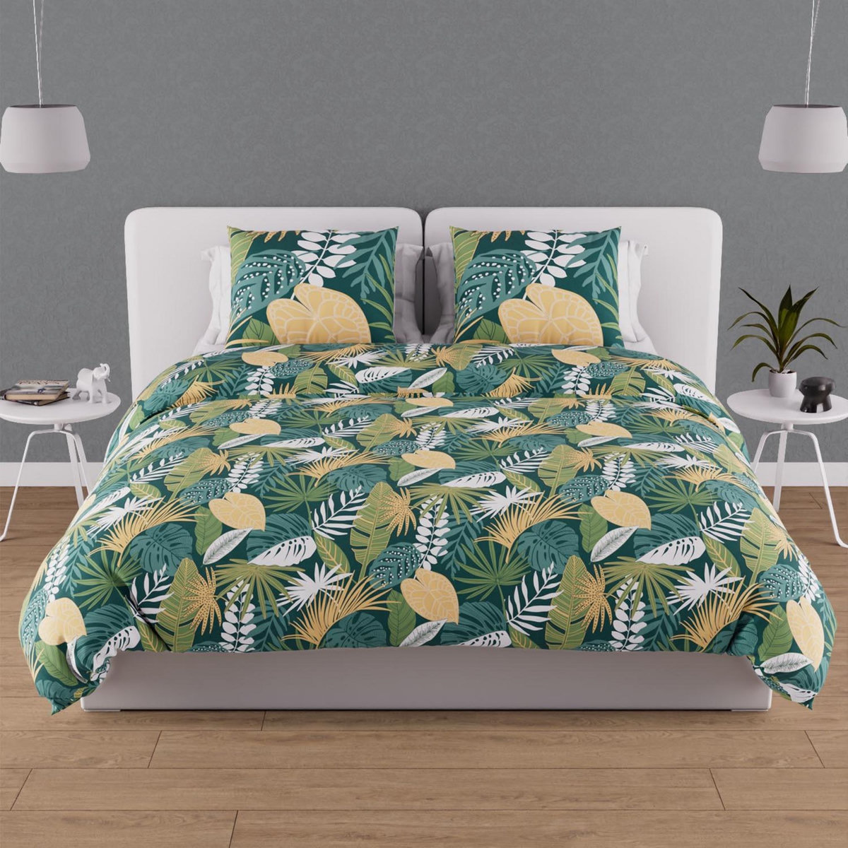 SOLEIL D'OCRE Parure housse de couette en coton 57 fils TANZANIE, par Soleil d'ocre