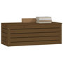Voir la diapositive 4 : VIDAXL Boîte de rangement Marron miel 89x36,5x33 cm Bois massif pin