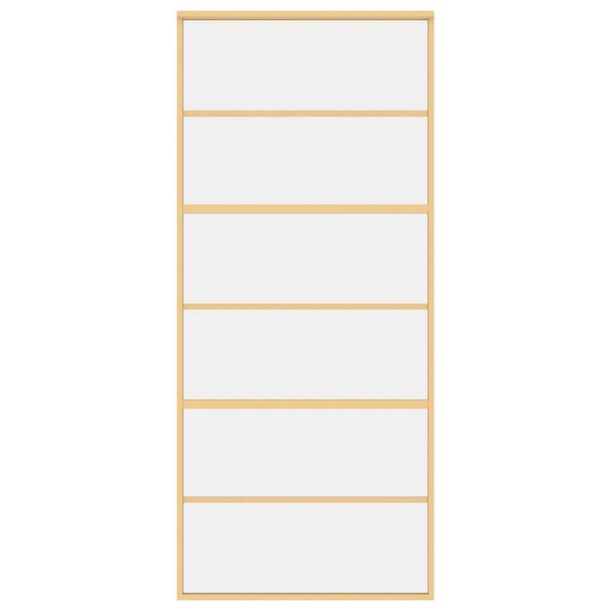 Voir la diapositive 4 : VIDAXL Porte coulissante dore 90x205 cm verre ESG clair et aluminium