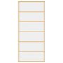 Voir la diapositive 4 : VIDAXL Porte coulissante dore 90x205 cm verre ESG clair et aluminium