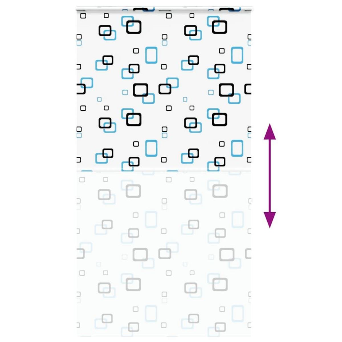 VIDAXL Store enrouleur de douche avec cassette largeur du tissu 136 cm