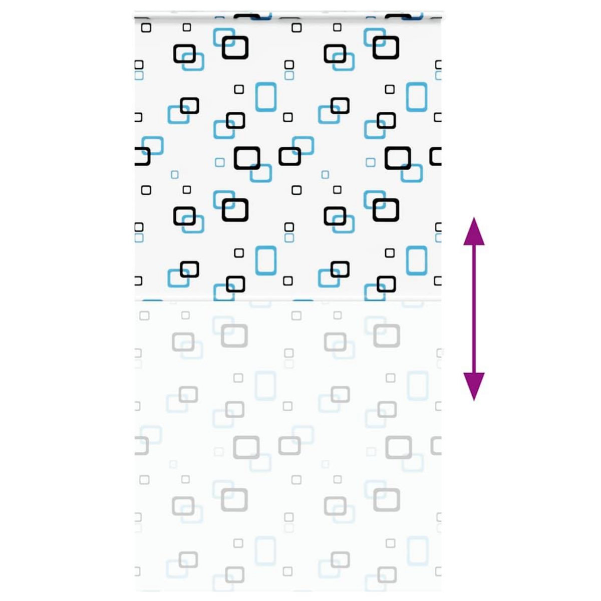 VIDAXL Store enrouleur de douche avec cassette largeur du tissu 136 cm