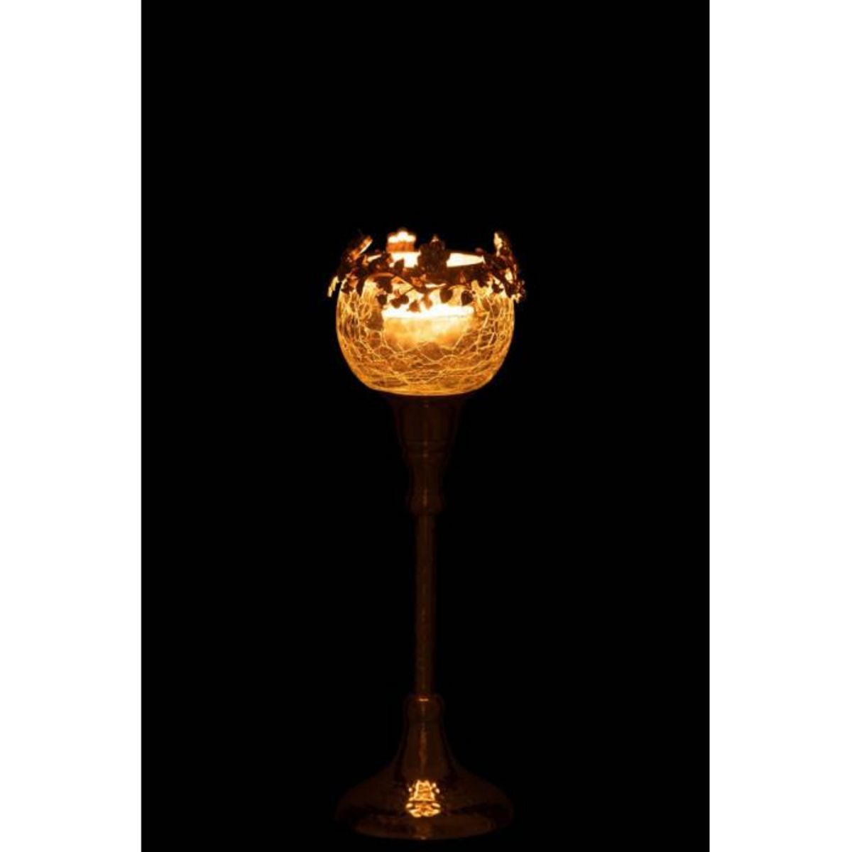 Paris Prix Photophore sur Pied Design  Volve  25cm Or