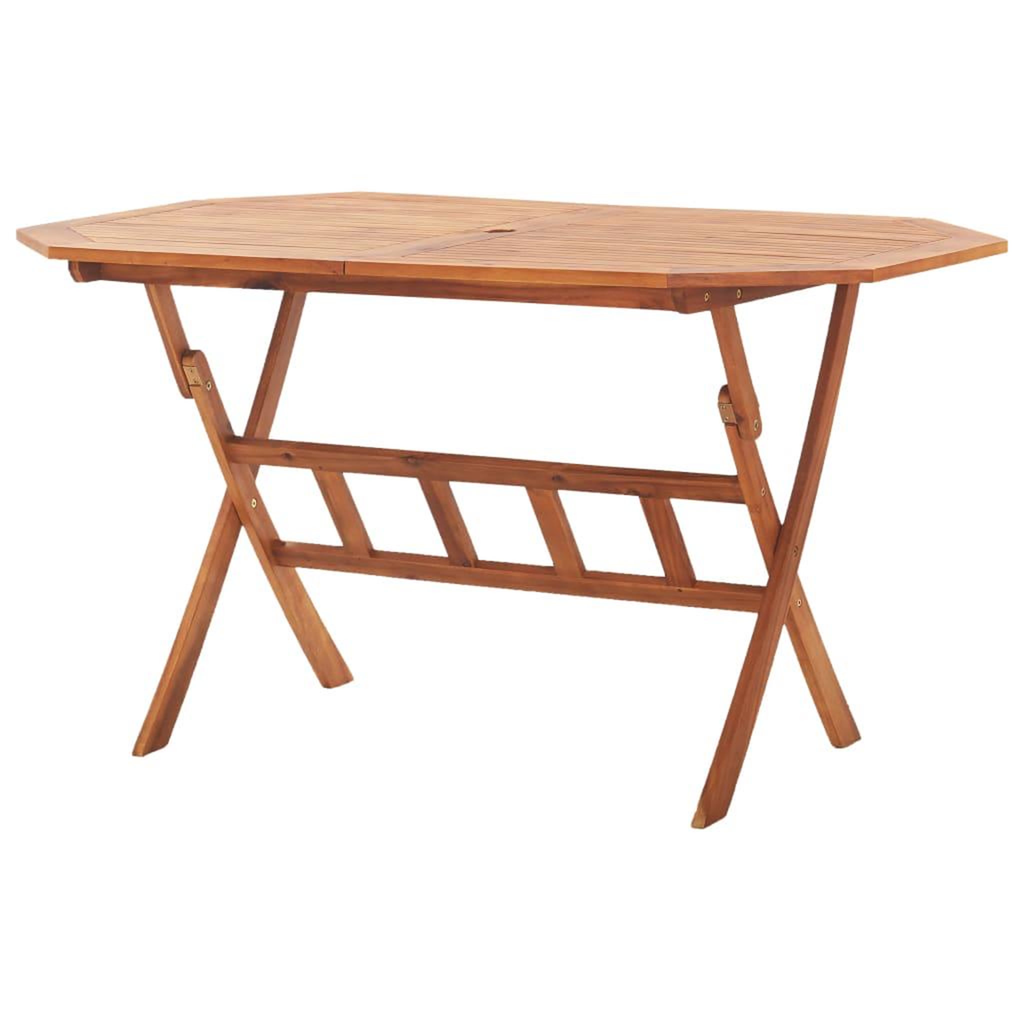 Voir la diapositive 4 : VIDAXL Table pliable de jardin 135 x 85 x 75 cm Bois d'acacia massif