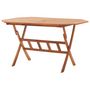 Voir la diapositive 4 : VIDAXL Table pliable de jardin 135 x 85 x 75 cm Bois d'acacia massif
