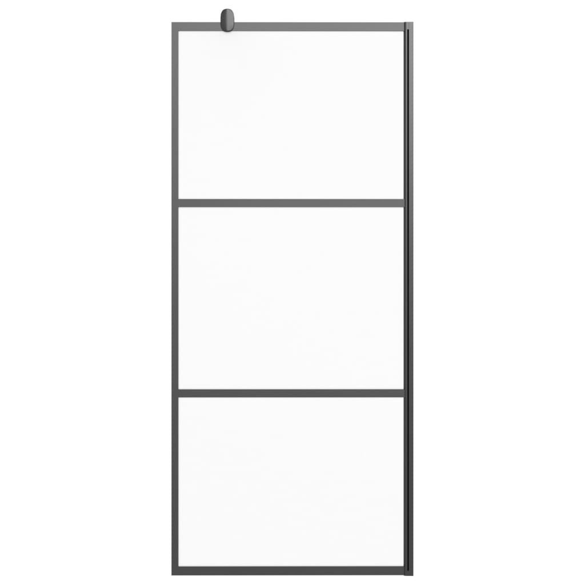 Voir la diapositive 3 : VIDAXL Paroi de douche 90x195 cm Verre ESG depoli Noir