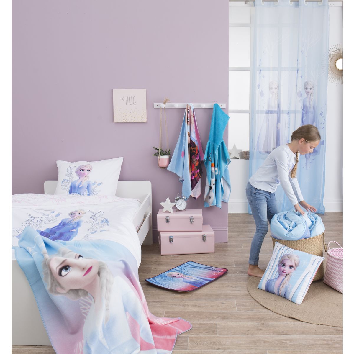 DISNEY Voilage en polyester REINE DES NEIGES