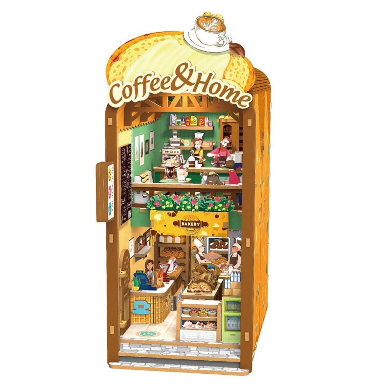 Maquette Book Nook Slide Coffee Home 213 Pièces Led Bois - vue 2
