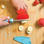 Voir la diapositive 4 : CHEFCLUB Couteau chef le couteau du chef kids bleu et rouge