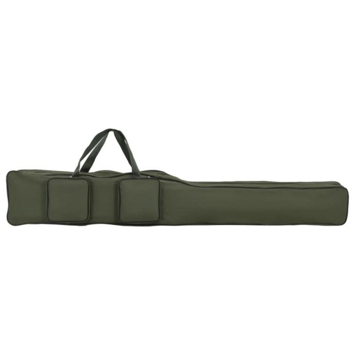 VIDAXL Sac de canne à pêche vert foncé 150 cm tissu oxford