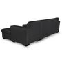 Voir la diapositive 6 : Canapé d'angle droit convertible 4 places avec coffre  de rangement revêtement PU CARIBEA 