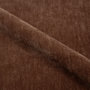 Voir la diapositive 3 : Rendez vous déco Fauteuil pivotant en tissu effet velours marron-Ricci