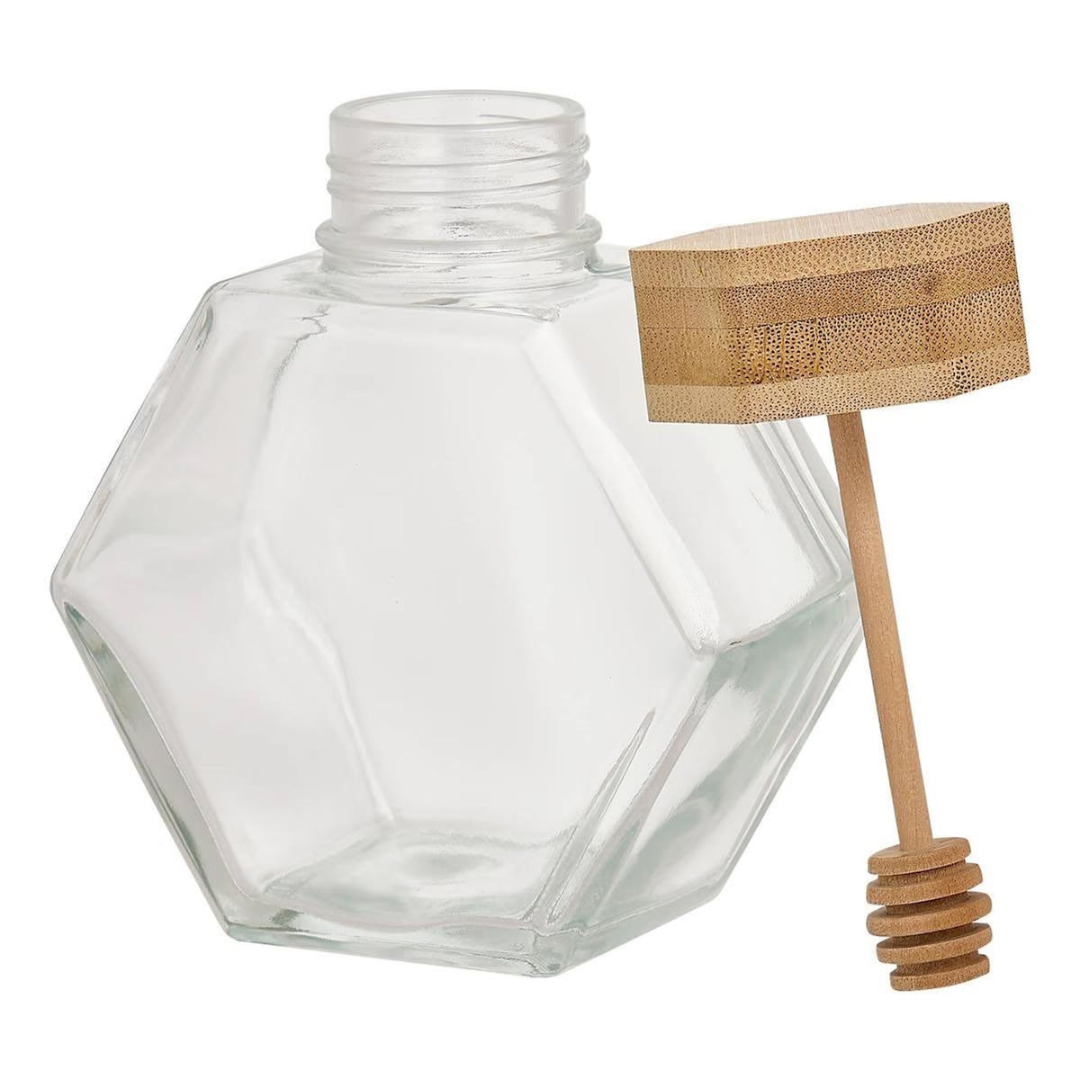 FIVE Pot à Miel en Verre  Hex  40cm Transparent