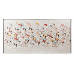 Paris Prix Tableau Peinture Déco  Cyclistes  100x180cm Multicolore